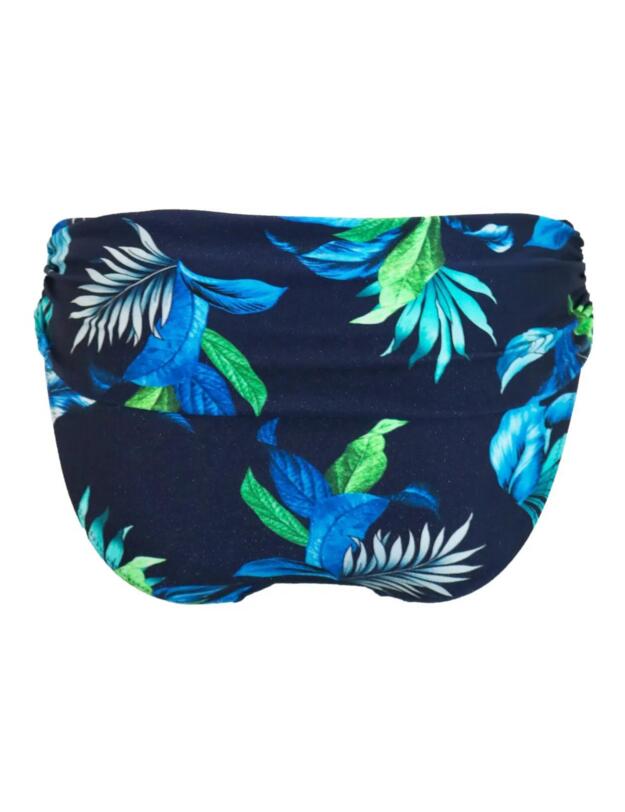 Pour Moi Palermo Foldover Bikini Brief Navy Tropical