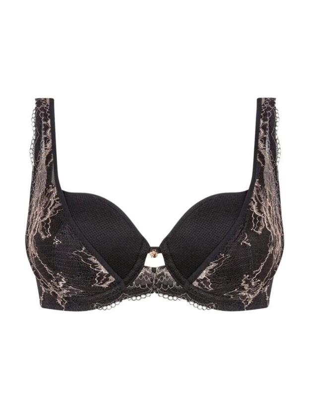Triumph Primrose Florale Padded Bra in Black