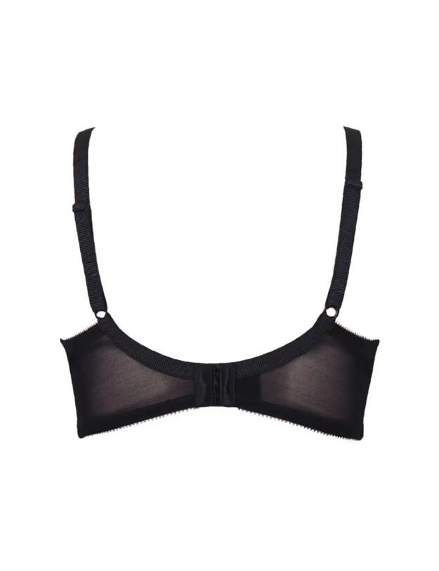 Charnos Rhapsody Plunge Bra Black/Platinum