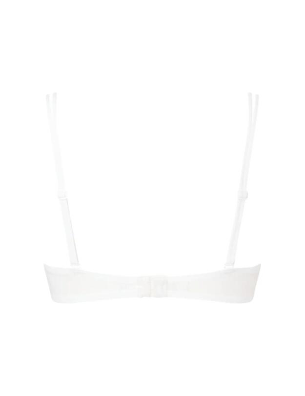 Calvin Klein Sheer Marquisette Lightly Lined Demi Bra White