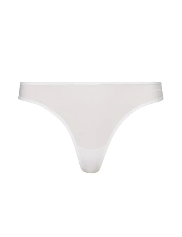 Calvin Klein Sheer Marquisette Thong White