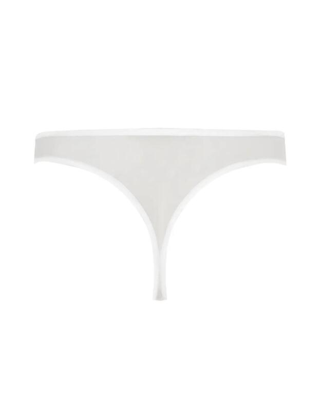 Calvin Klein Sheer Marquisette Thong White
