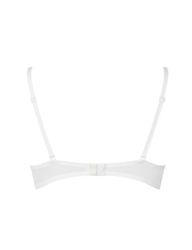 Calvin Klein Sheer Marquisette Push Up Plunge Bra White