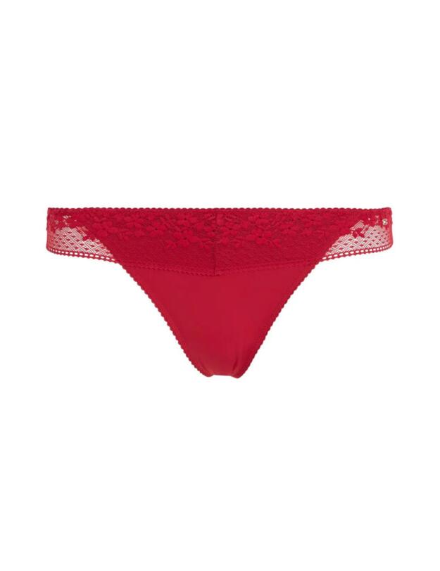 Tommy Hilfiger Ditsy Lace Thong Royal Berry