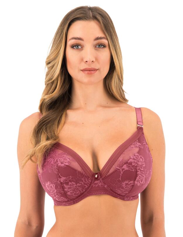 Fantasie Fusion Lace Padded Plunge Bra Rosewood