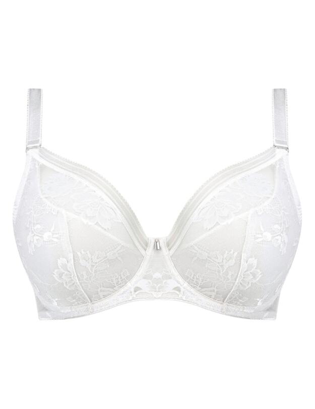 Fantasie Fusion Lace Padded Plunge Bra White