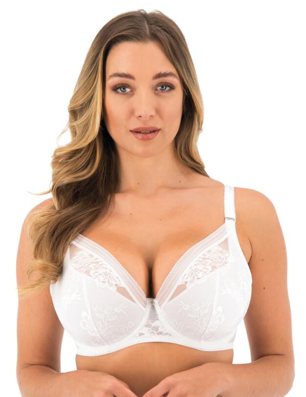 Fantasie Fusion Lace Padded Plunge Bra White