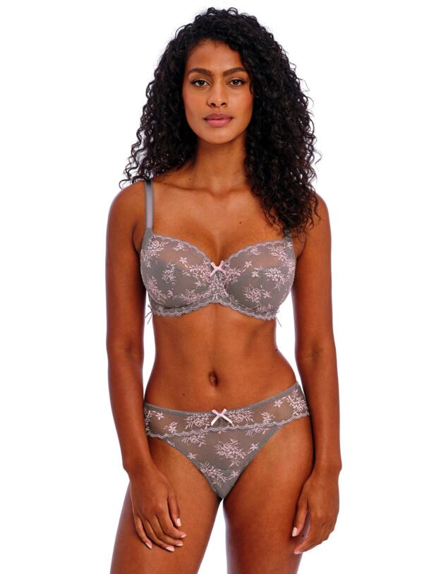Freya Offbeat Decadence Side Support Bra Grey/Pink