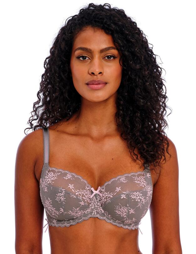 Freya Offbeat Decadence Side Support Bra Grey/Pink