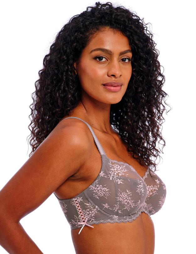 Freya Offbeat Decadence Side Support Bra Grey/Pink
