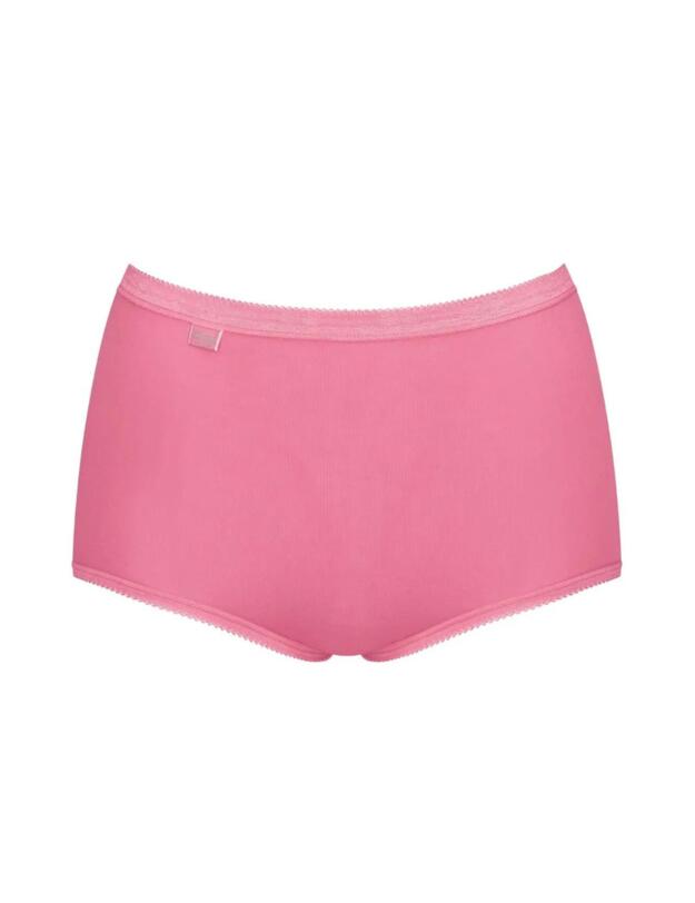 Sloggi Basic+ Maxi Briefs 4 Pack White/Pink/Purple/Cream