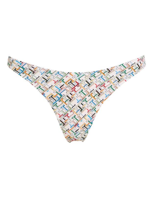 Tommy Hilfiger TH Monogram Cheeky High Leg Bikini Brief TH Multi Monogram Calico