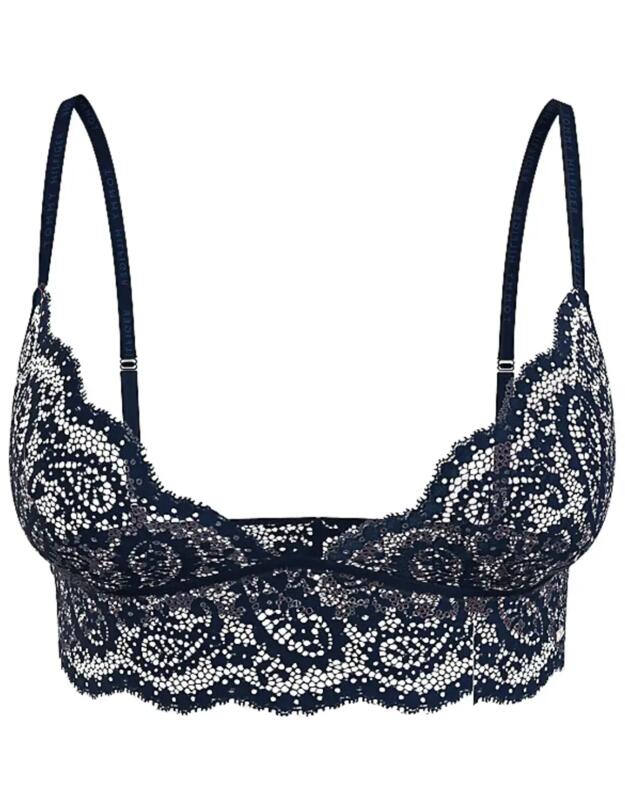 Tommy Hilfiger TH Ultra Soft Lace Unlined Triangle Bralette Desert Sky