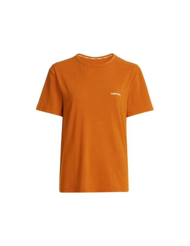Calvin Klein Pure Cotton Short Sleeve Crew Neck Caramel Brown