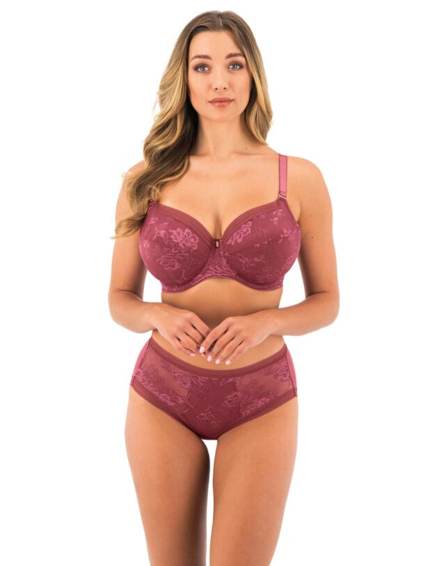 Fantasie Fusion Lace Full Cup Side Support Bra Rosewood