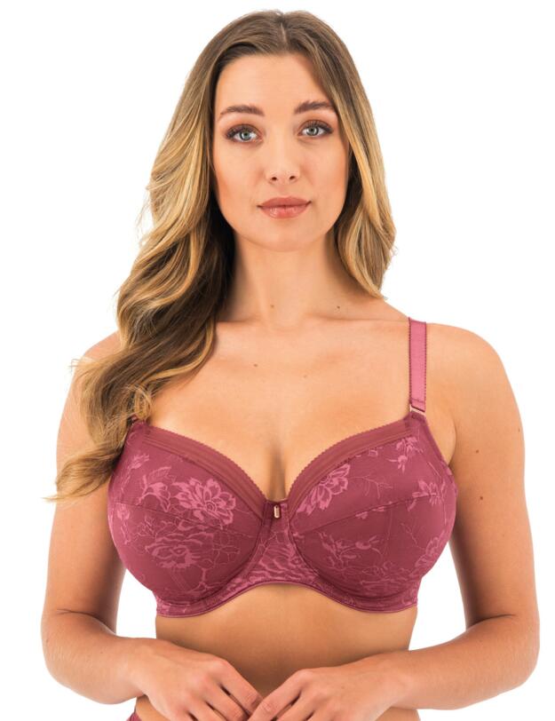 Fantasie Fusion Lace Full Cup Side Support Bra Rosewood