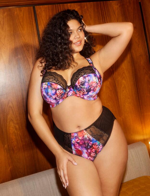 Elomi Lucie Underwired Plunge Bra Cherry Blossom