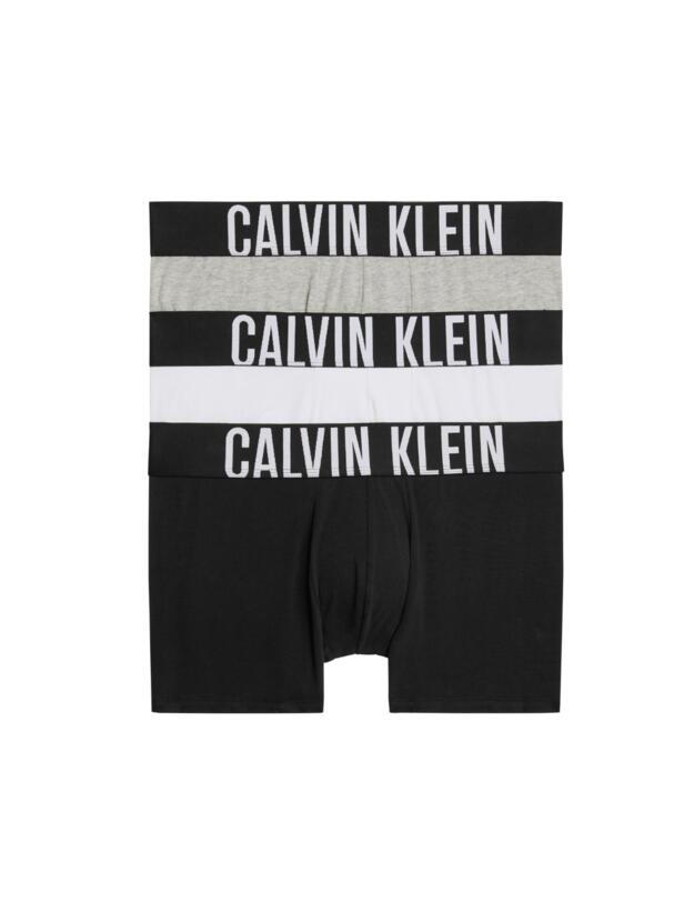 Calvin Klein Intense Power Trunks 3 Pack Black/Grey Heather/White