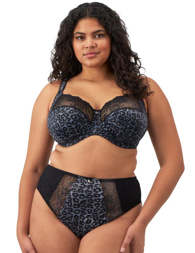 Elomi Morgan High Leg Brief Snow Leopard