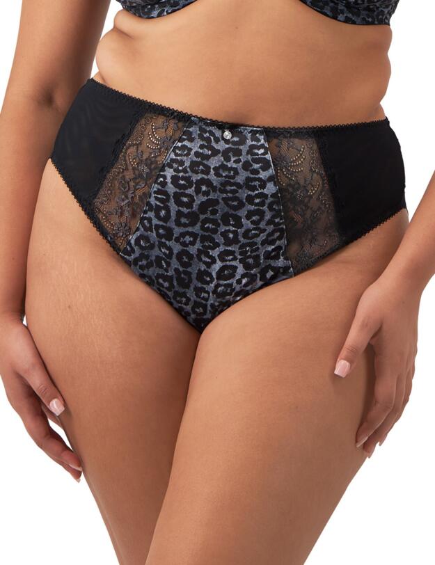 Elomi Morgan High Leg Brief Snow Leopard