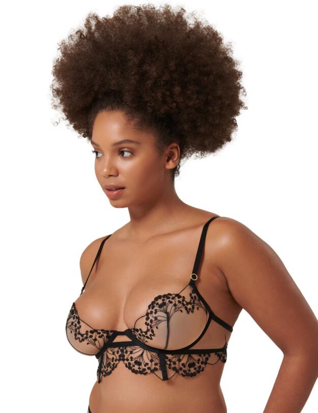 Bluebella Marisa Wired Bra Black/Sheer