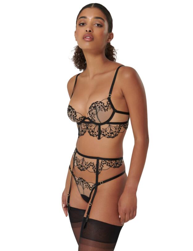 Bluebella Marisa Wired Bra Black/Sheer