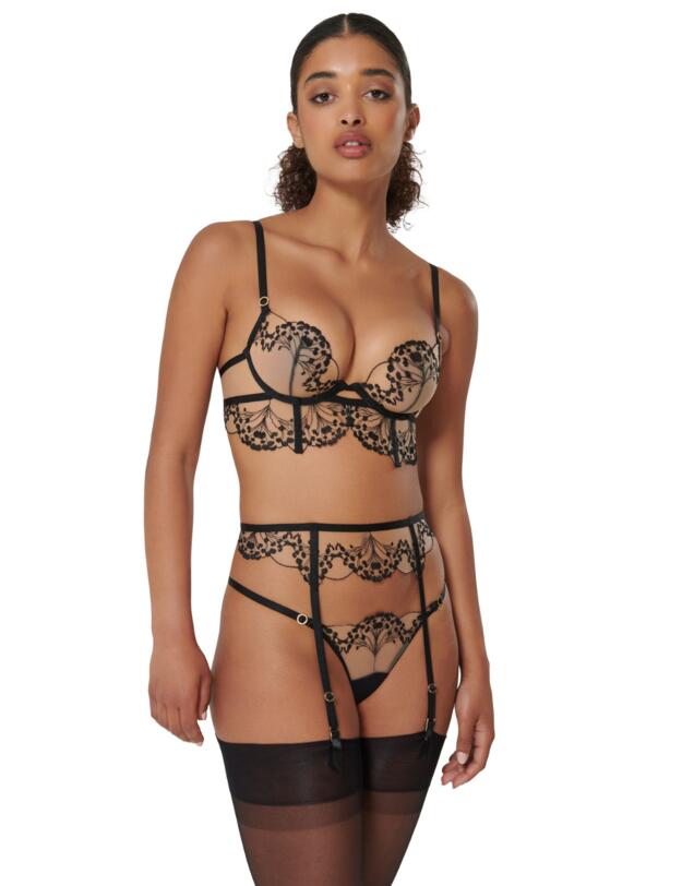 Bluebella Marisa Wired Bra Black/Sheer