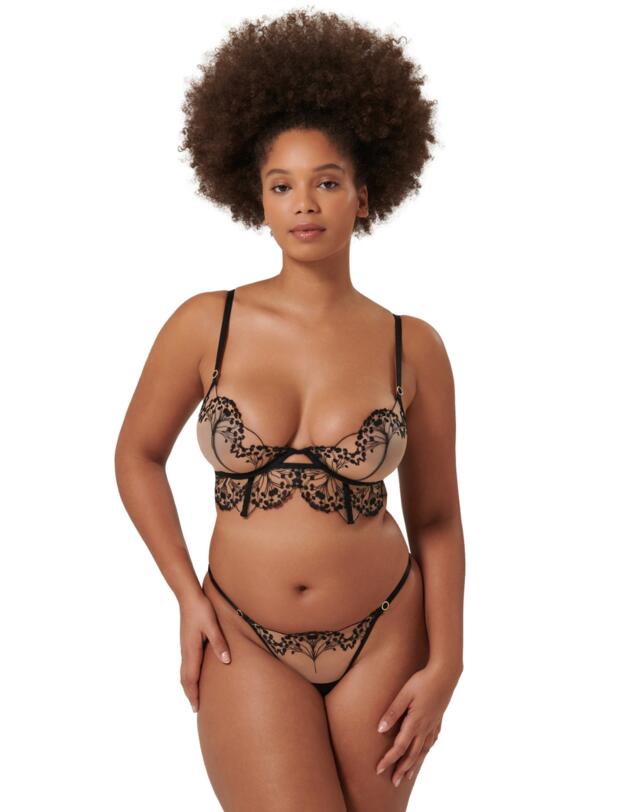 Bluebella Marisa Wired Bra Black/Sheer