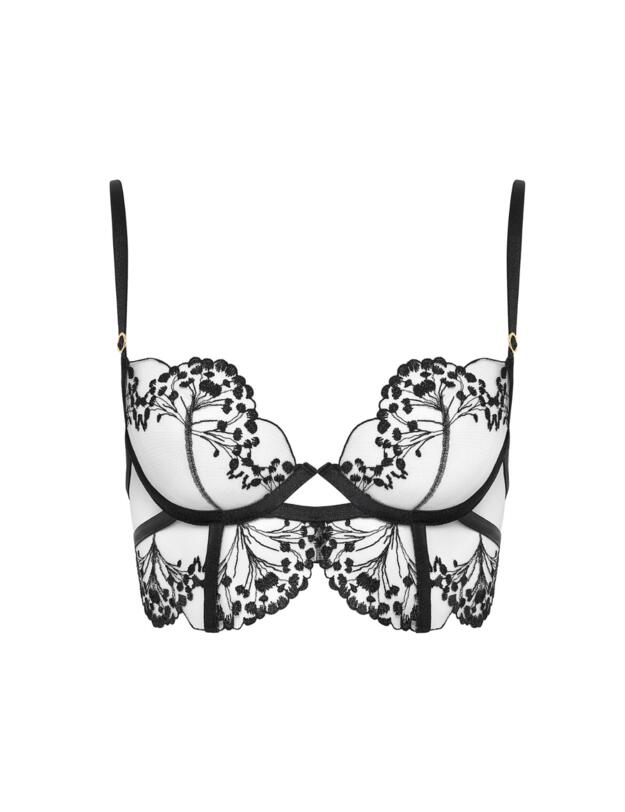 Bluebella Marisa Wired Bra Black/Sheer