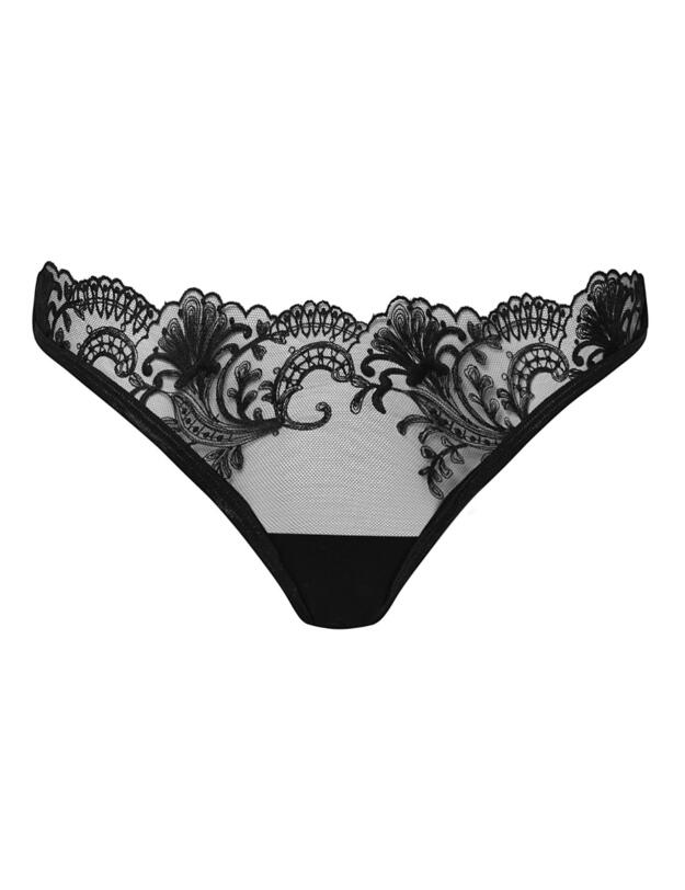 Bluebella Marseille Mesh Sided Brief Black 