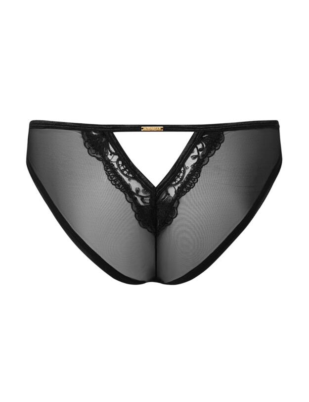 Bluebella Marseille Mesh Sided Brief Black 