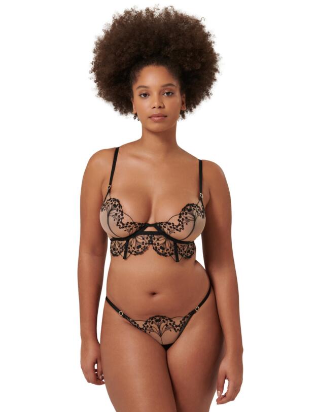 Bluebella Marisa Brief Black/Sheer 