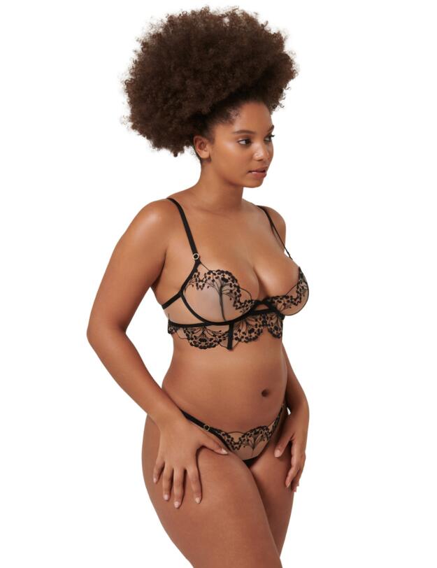 Bluebella Marisa Brief Black/Sheer 