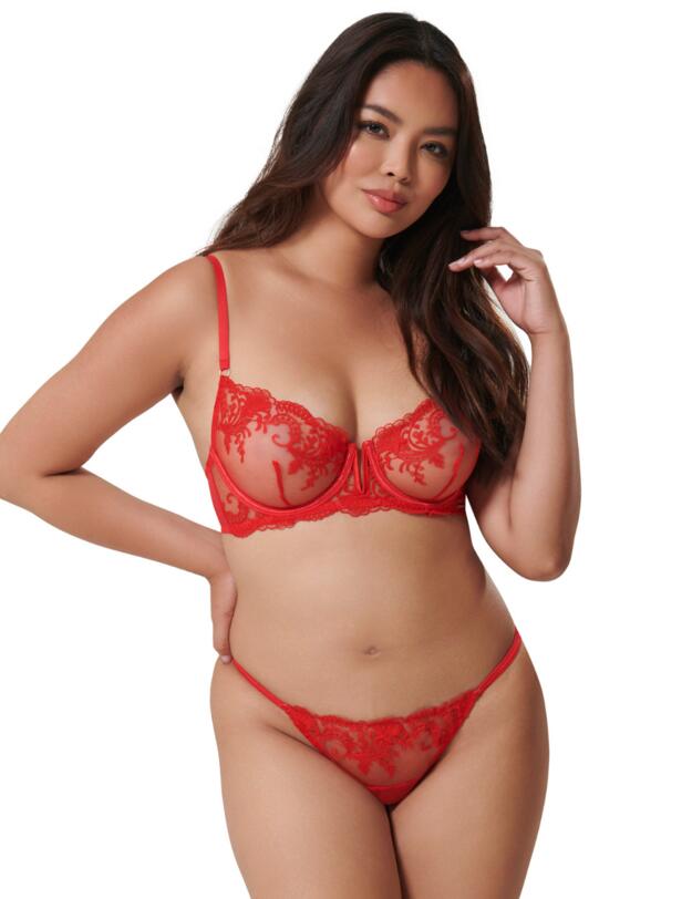 Bluebella Marseille Wired Bra Tomato Red 