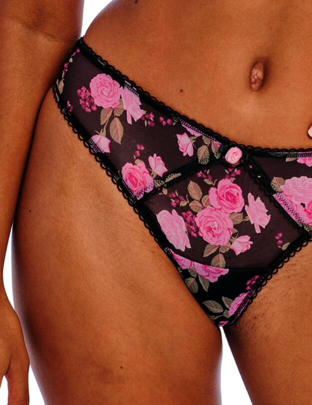 Freya Rose Blossom Brief Black Rose