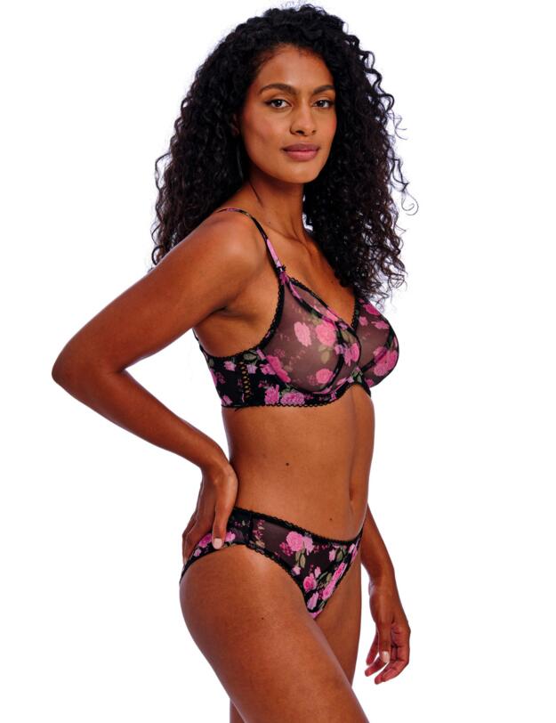 Freya Rose Blossom Brief Black Rose
