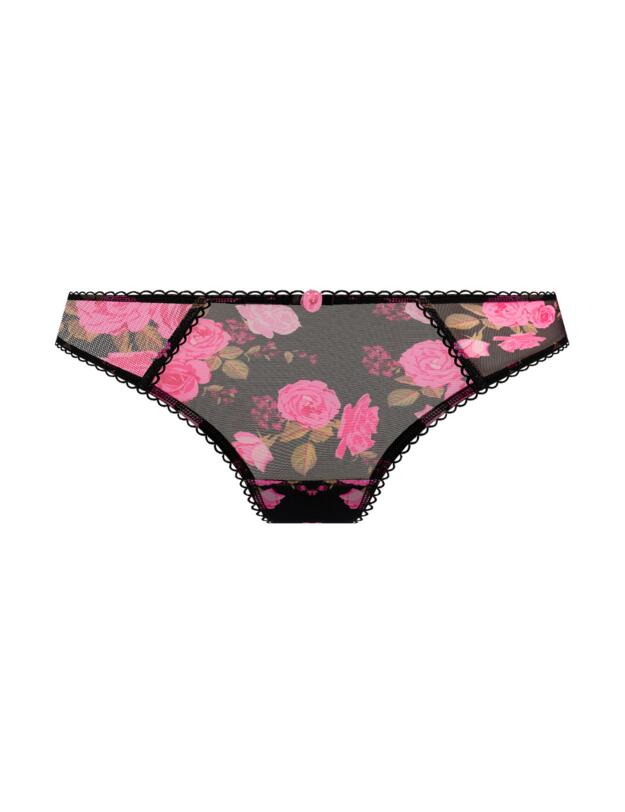 Freya Rose Blossom Thong Black Rose