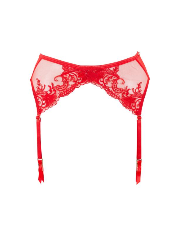 Bluebella Marseille Suspender Tomato Red