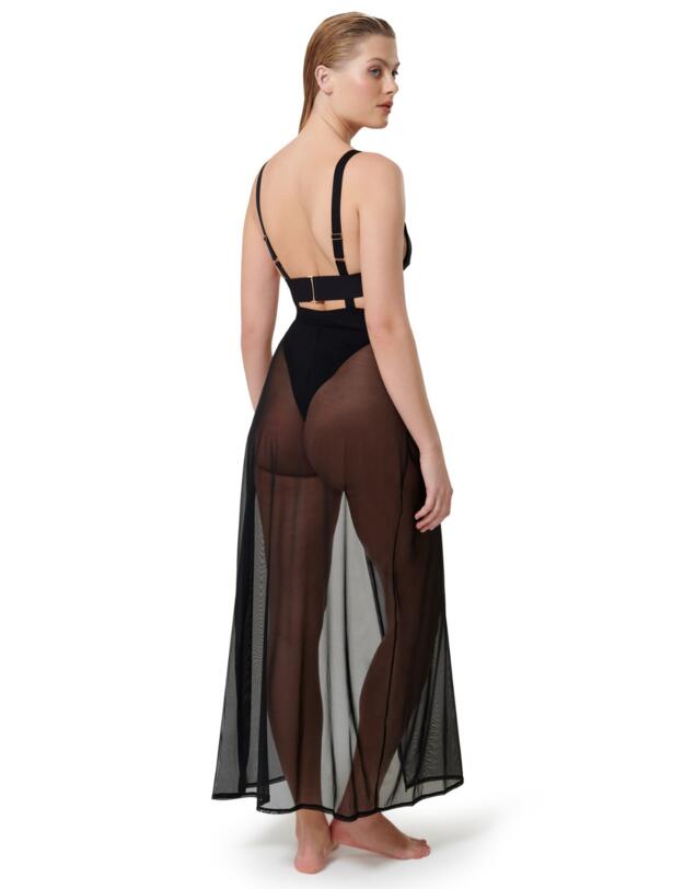 Bluebella Topaz Long Chemise Black 