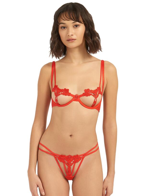 Bluebella Nova Wired Bra Tomato Red