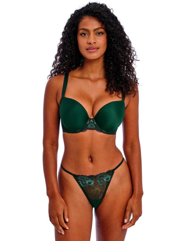 Freya Loveland Moulded Plunge T Shirt Bra Deep Emerald