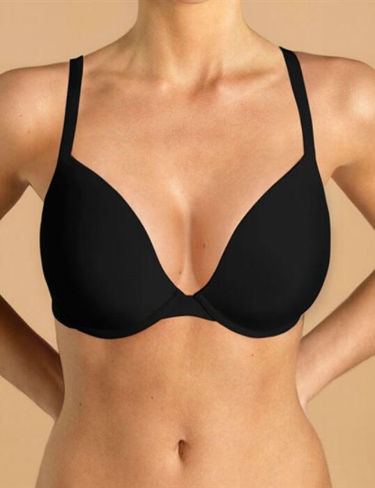 0100 Ultimo Miracle Fuller Bust Plunge Bra - 0100 Black