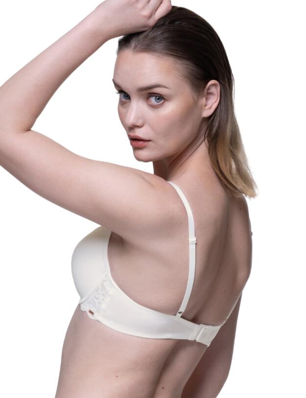Dorina Rosa Push Up Plunge Bra Ivory 