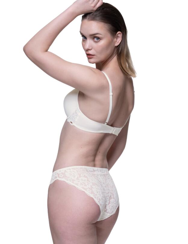 Dorina Rosa Push Up Plunge Bra Ivory 