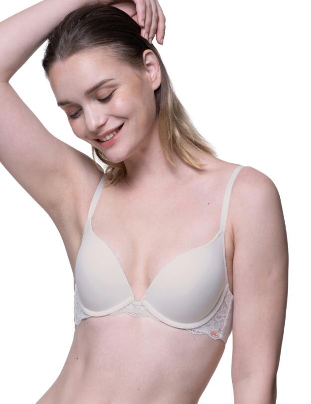 Dorina Rosa Push Up Plunge Bra Ivory 