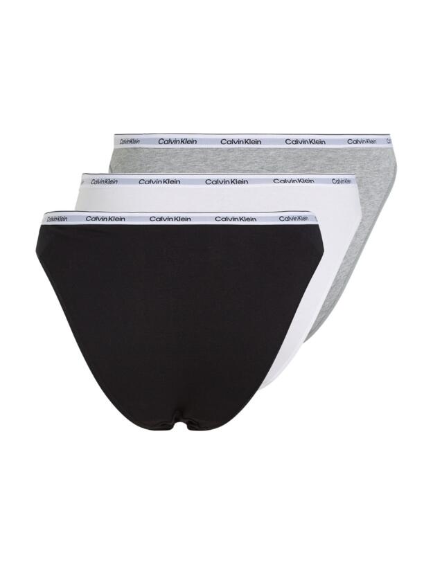 Calvin Klein Modern Logo Bikini Brief 3 Pack Black/ White/ Grey Heather