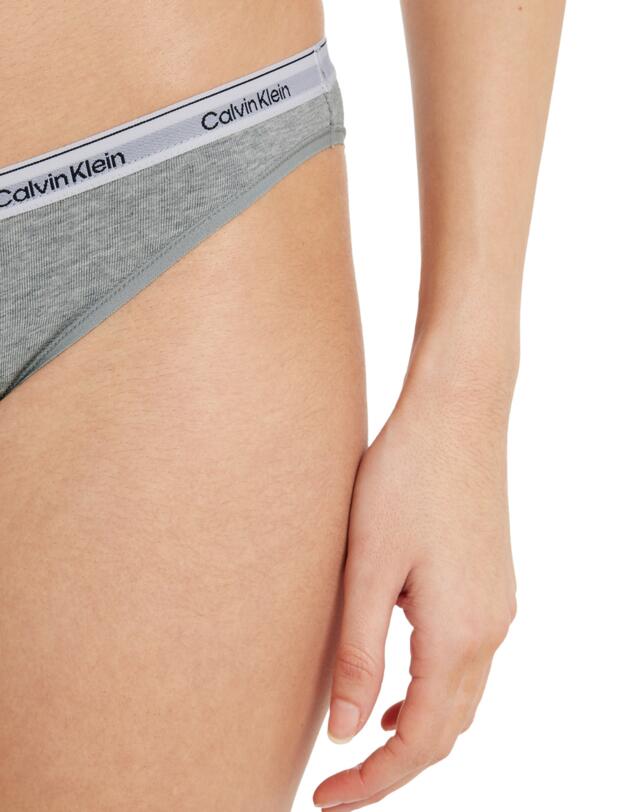 Calvin Klein Modern Logo Bikini Brief 3 Pack Black/ White/ Grey Heather
