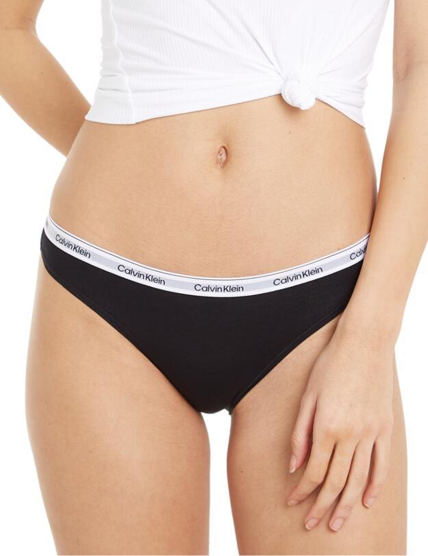 Calvin Klein Modern Logo Bikini Brief 3 Pack Black/ White/ Grey Heather