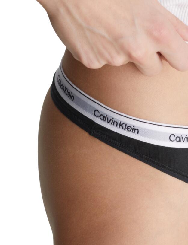 Calvin Klein Modern Logo Thong 5 Pack Black 