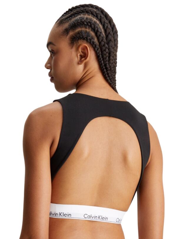 Calvin Klein Modern Cotton Unlined Bralette Black 